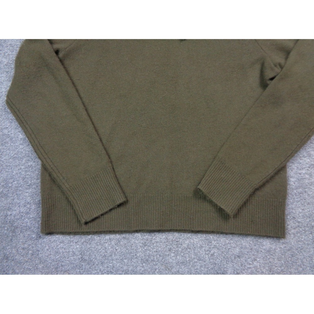 Rag & Bone Hoodie Men's L Green Olive Cashmere Pullover Knit Long Sleeve - Picture 3 of 11